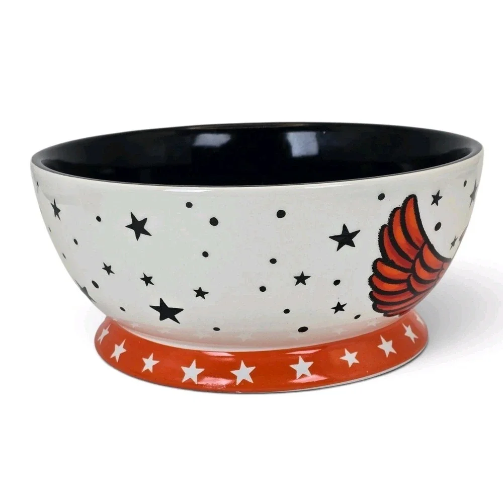 Johanna Parker Halloween Owl Candy Bowl Witch Hat Flying Owl Dish